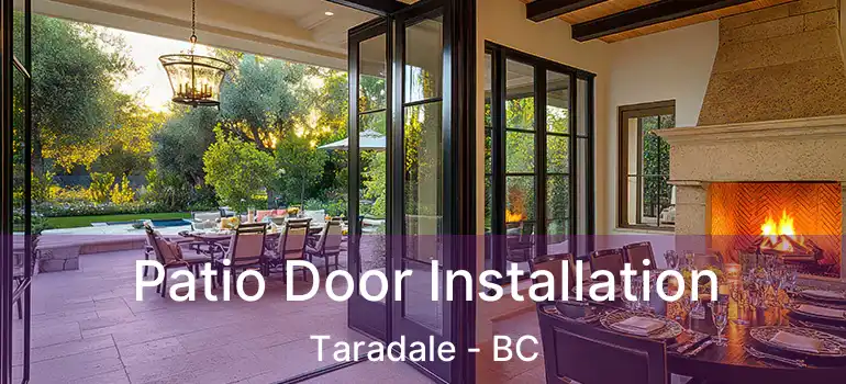  Patio Door Installation Taradale - BC