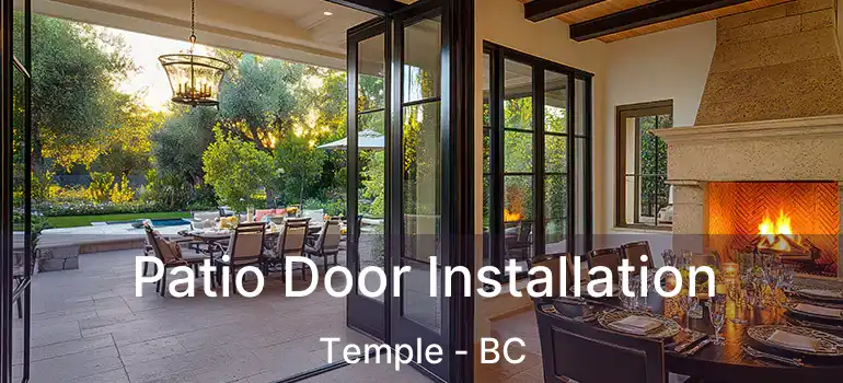  Patio Door Installation Temple - BC