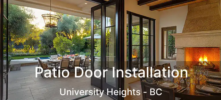  Patio Door Installation University Heights - BC