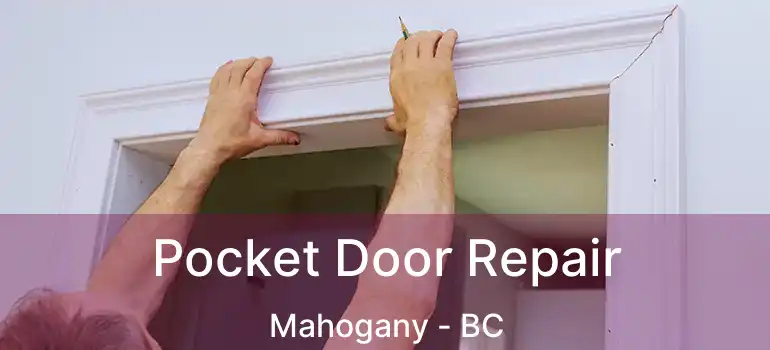  Pocket Door Repair Mahogany - BC