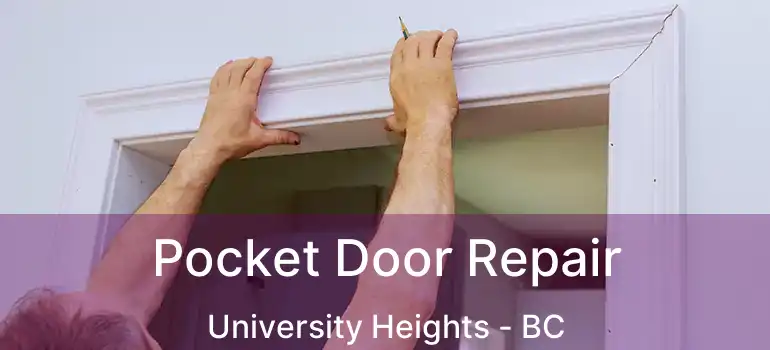  Pocket Door Repair University Heights - BC