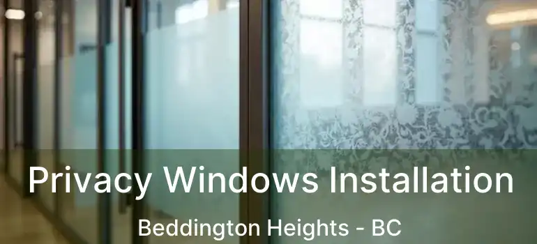  Privacy Windows Installation Beddington Heights - BC