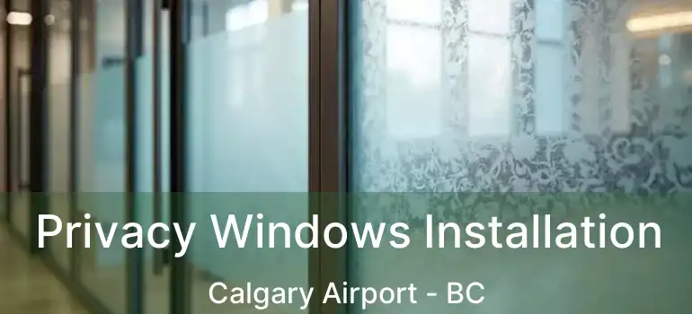  Privacy Windows Installation Calgary Airport - BC