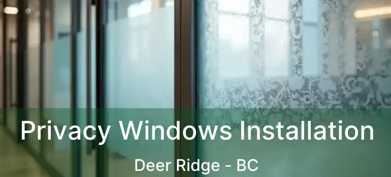  Privacy Windows Installation Deer Ridge - BC