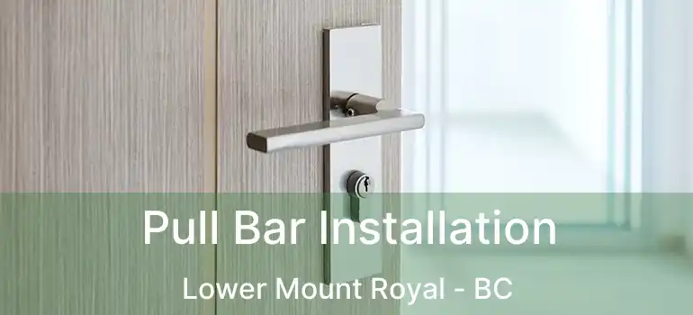  Pull Bar Installation Lower Mount Royal - BC
