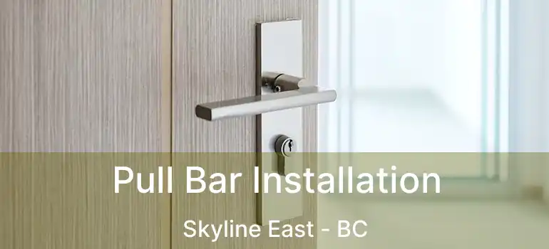  Pull Bar Installation Skyline East - BC