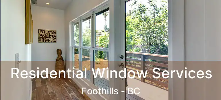  Residential Window Services Foothills - BC