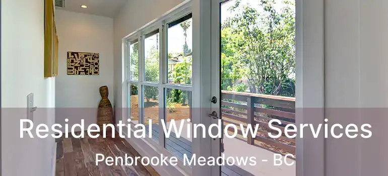  Residential Window Services Penbrooke Meadows - BC