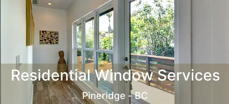  Residential Window Services Pineridge - BC