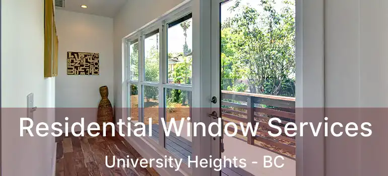  Residential Window Services University Heights - BC
