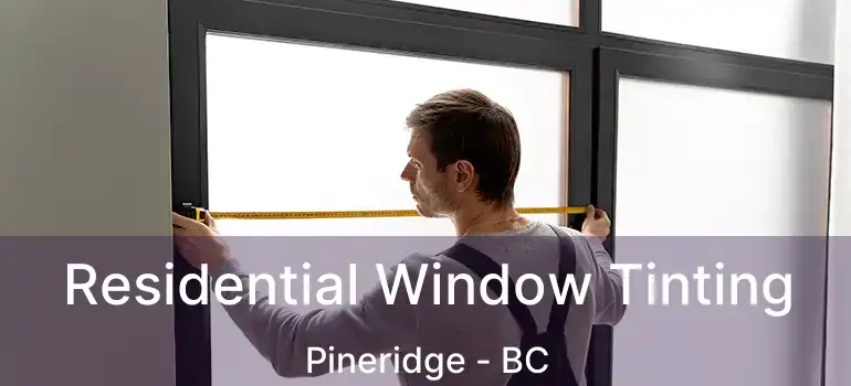  Residential Window Tinting Pineridge - BC