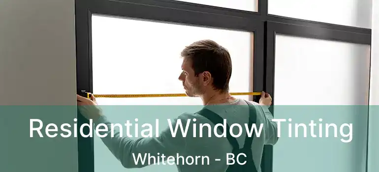  Residential Window Tinting Whitehorn - BC