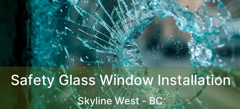  Safety Glass Window Installation Skyline West - BC