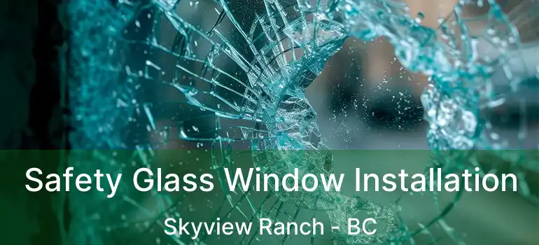  Safety Glass Window Installation Skyview Ranch - BC