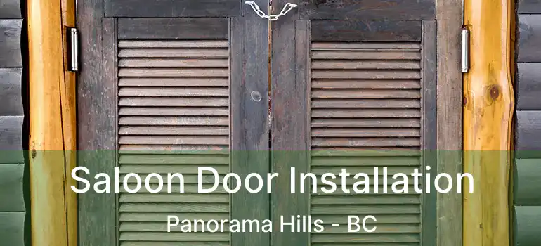  Saloon Door Installation Panorama Hills - BC