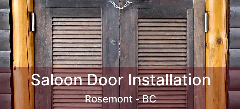  Saloon Door Installation Rosemont - BC