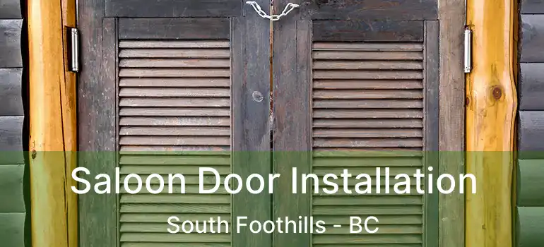  Saloon Door Installation South Foothills - BC