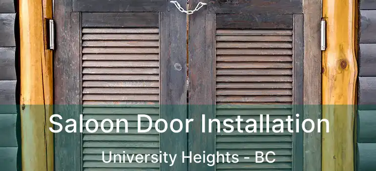  Saloon Door Installation University Heights - BC