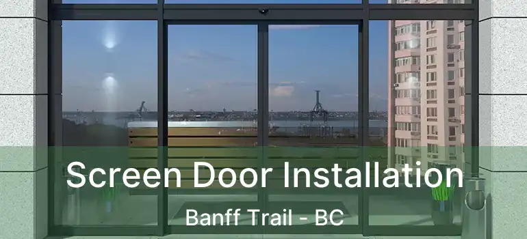  Screen Door Installation Banff Trail - BC