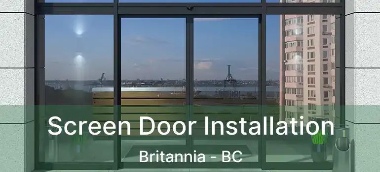  Screen Door Installation Britannia - BC