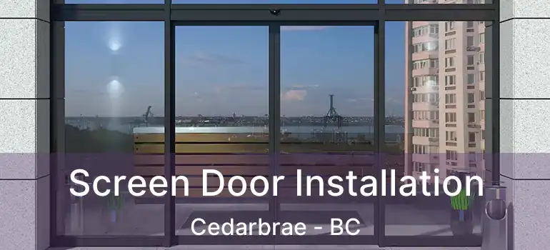  Screen Door Installation Cedarbrae - BC