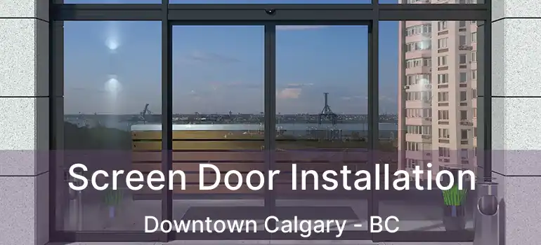  Screen Door Installation Downtown Calgary - BC