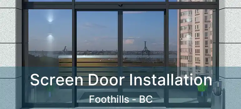  Screen Door Installation Foothills - BC