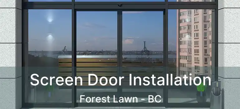  Screen Door Installation Forest Lawn - BC