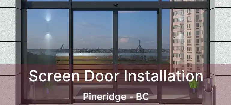  Screen Door Installation Pineridge - BC