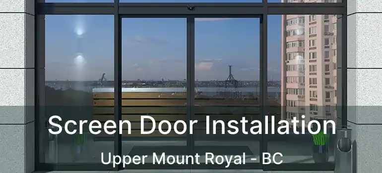  Screen Door Installation Upper Mount Royal - BC