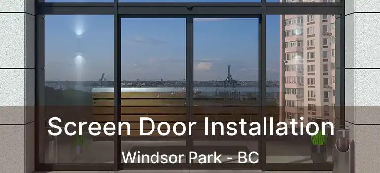  Screen Door Installation Windsor Park - BC