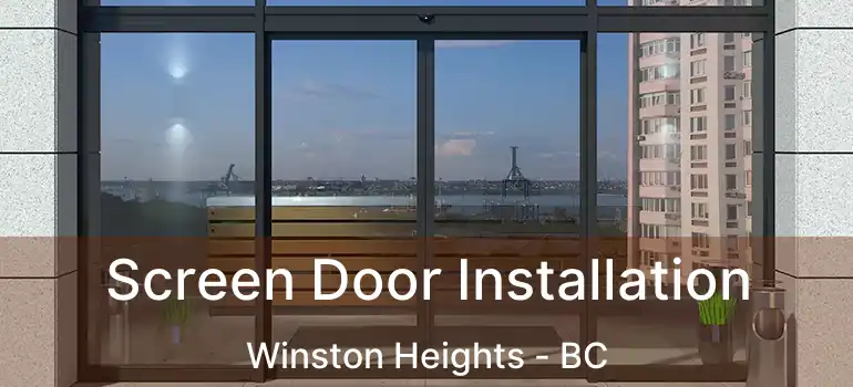  Screen Door Installation Winston Heights - BC