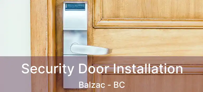  Security Door Installation Balzac - BC