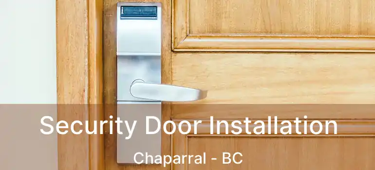  Security Door Installation Chaparral - BC