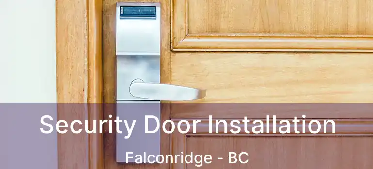  Security Door Installation Falconridge - BC