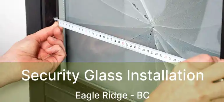  Security Glass Installation Eagle Ridge - BC