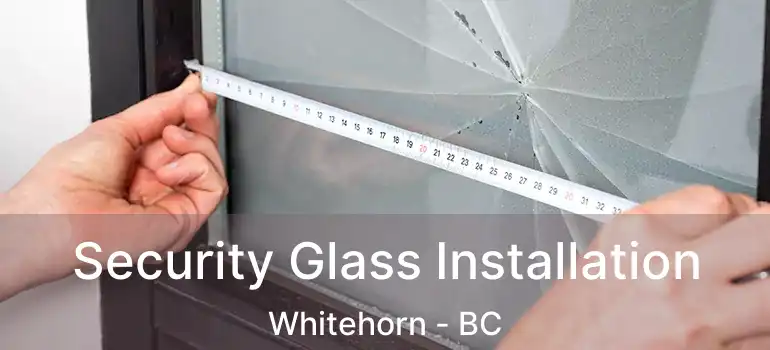  Security Glass Installation Whitehorn - BC