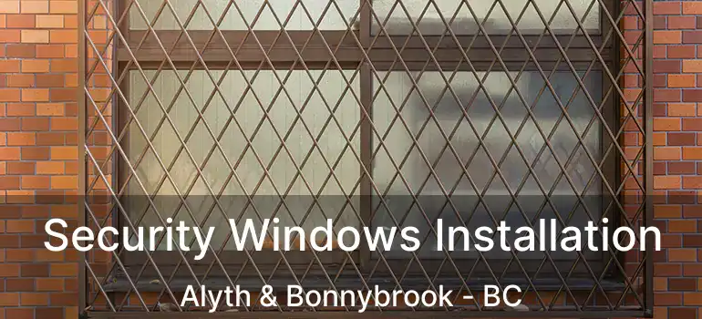  Security Windows Installation Alyth & Bonnybrook - BC