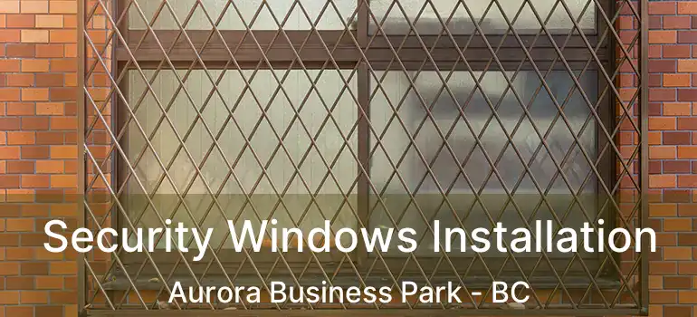  Security Windows Installation Aurora Business Park - BC