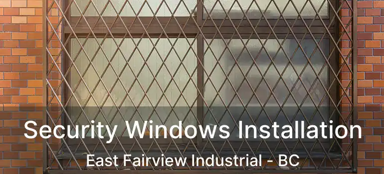  Security Windows Installation East Fairview Industrial - BC