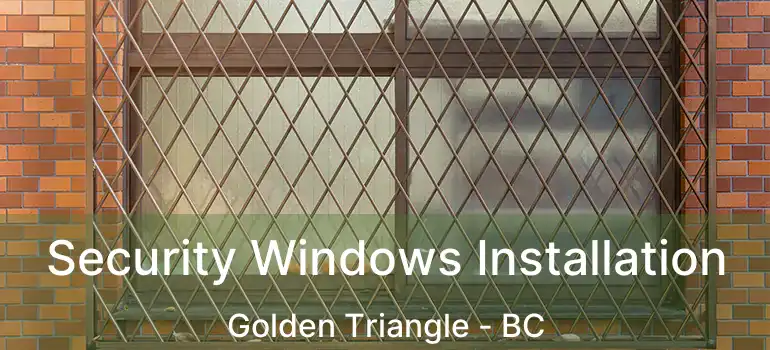  Security Windows Installation Golden Triangle - BC
