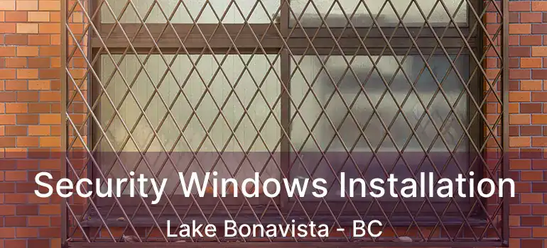  Security Windows Installation Lake Bonavista - BC