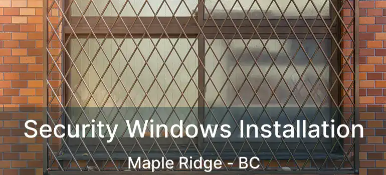 Security Windows Installation Maple Ridge - BC