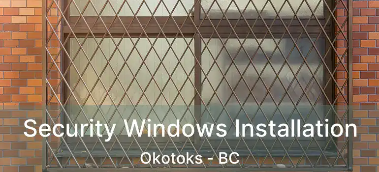  Security Windows Installation Okotoks - BC