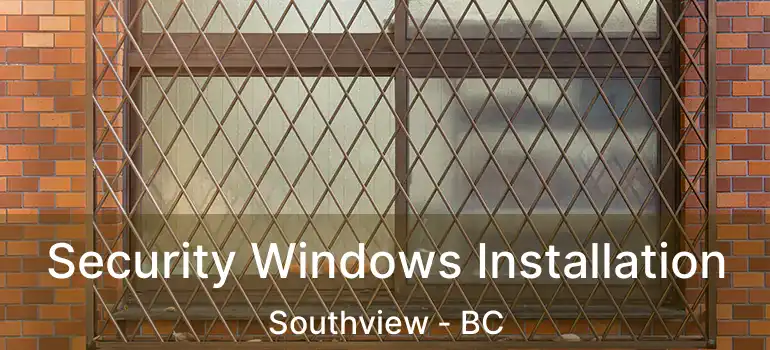  Security Windows Installation Southview - BC