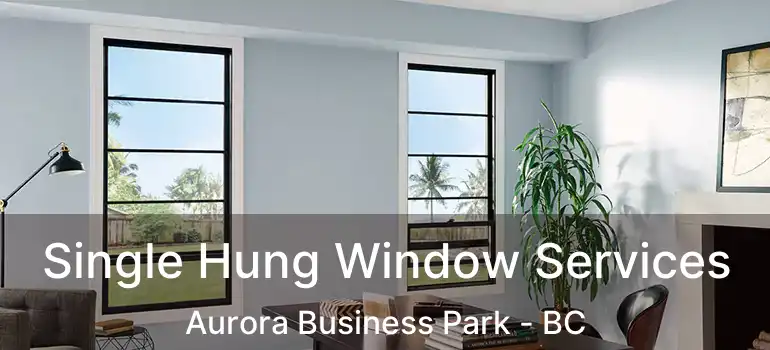  Single Hung Window Services Aurora Business Park - BC
