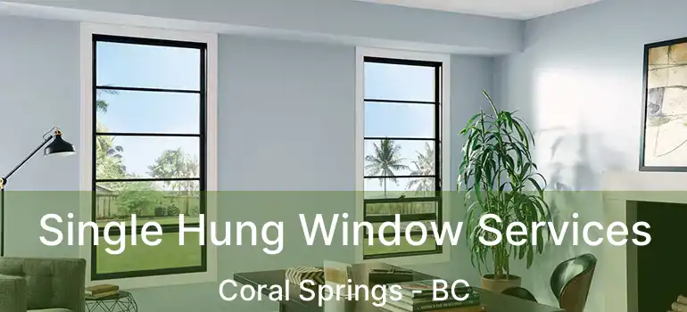  Single Hung Window Services Coral Springs - BC