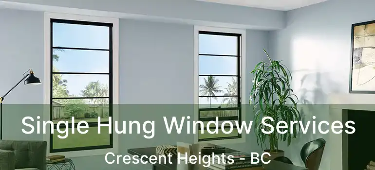  Single Hung Window Services Crescent Heights - BC