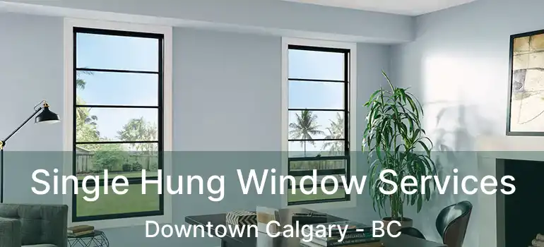  Single Hung Window Services Downtown Calgary - BC