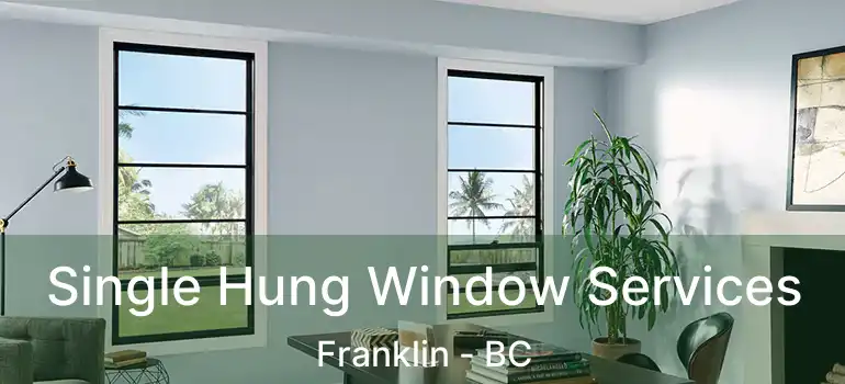  Single Hung Window Services Franklin - BC